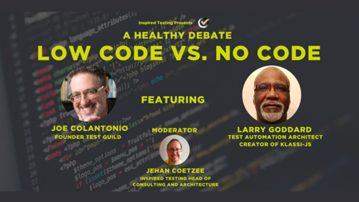Low code/no code test automation webinar