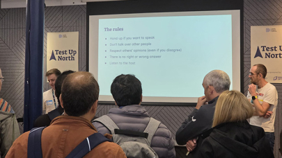 Inspired Testing team at Test Up North 2025 in Leeds.