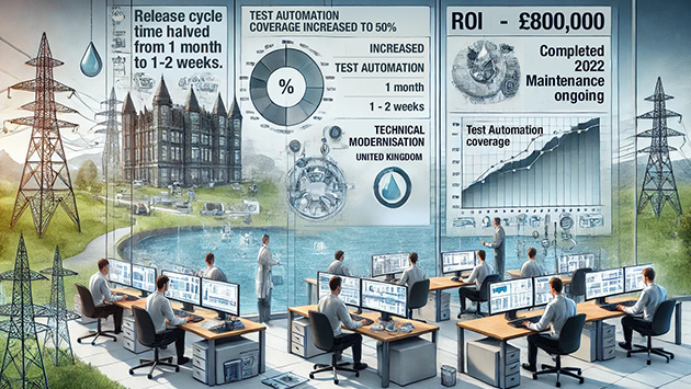 Test automation increased test coverage to 50%